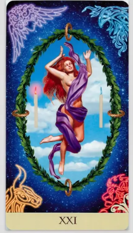 the world tarot card